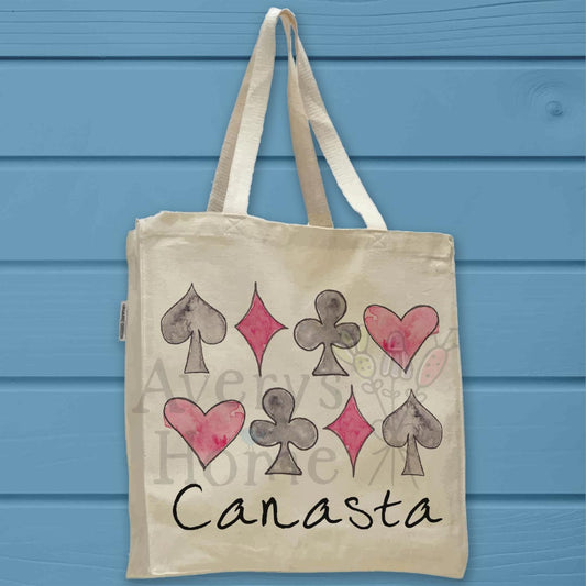 Canasta Strategy Organic Cotton Tote Bag – Meld Humor Decor