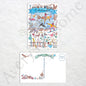 Colorado State Map Postcard