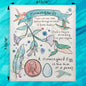 Hummingbird Bird Facts Swedish Dishcloth – Birdwatcher Decor