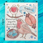 Robin Bird Facts Swedish Dishcloth – Gardener Decor