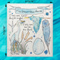 Blue Heron Bird Facts Swedish Dishcloth – Coastal Nature Gift