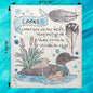 Common Loon Bird Facts Swedish Dishcloth – Lake Life Gift
