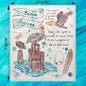 Pelican Bird Facts Swedish Dishcloth – Coastal Wildlife Decor
