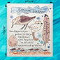 Sandpiper Bird Facts Swedish Dishcloth – Shoreline Decor