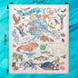 Alaska State Map Swedish Dishcloth – The Last Frontier Decor