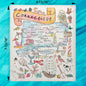 Connecticut State Map Swedish Dishcloth – Sailboats & Seaside