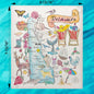 Delaware State Map Swedish Dishcloth – First State Style