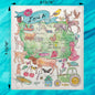 Iowa State Icon Swedish Dishcloth – Cornfields & Kindness