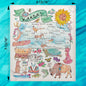 Kansas Map Swedish Dishcloth – Fields, Storms & Sunflowers