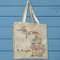Michigan State Icons Organic Cotton Tote Bag – Freshwater Life