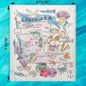 Louisiana Map Swedish Dishcloth – Culture, Cuisine & Jazz