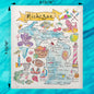Michigan Map Swedish Dishcloth – Upper, Lower & Lake Life