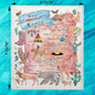 New Mexico Map Swedish Dishcloth – Art, Desert & Sun