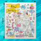New Jersey Map Swedish Dishcloth – From Boardwalk to Brick City