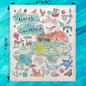 North Carolina Map Swedish Dishcloth – Beaches, Blue Ridge & BBQ