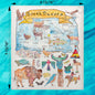 South Dakota Map Swedish Dishcloth – Rushmore & Ranchlands