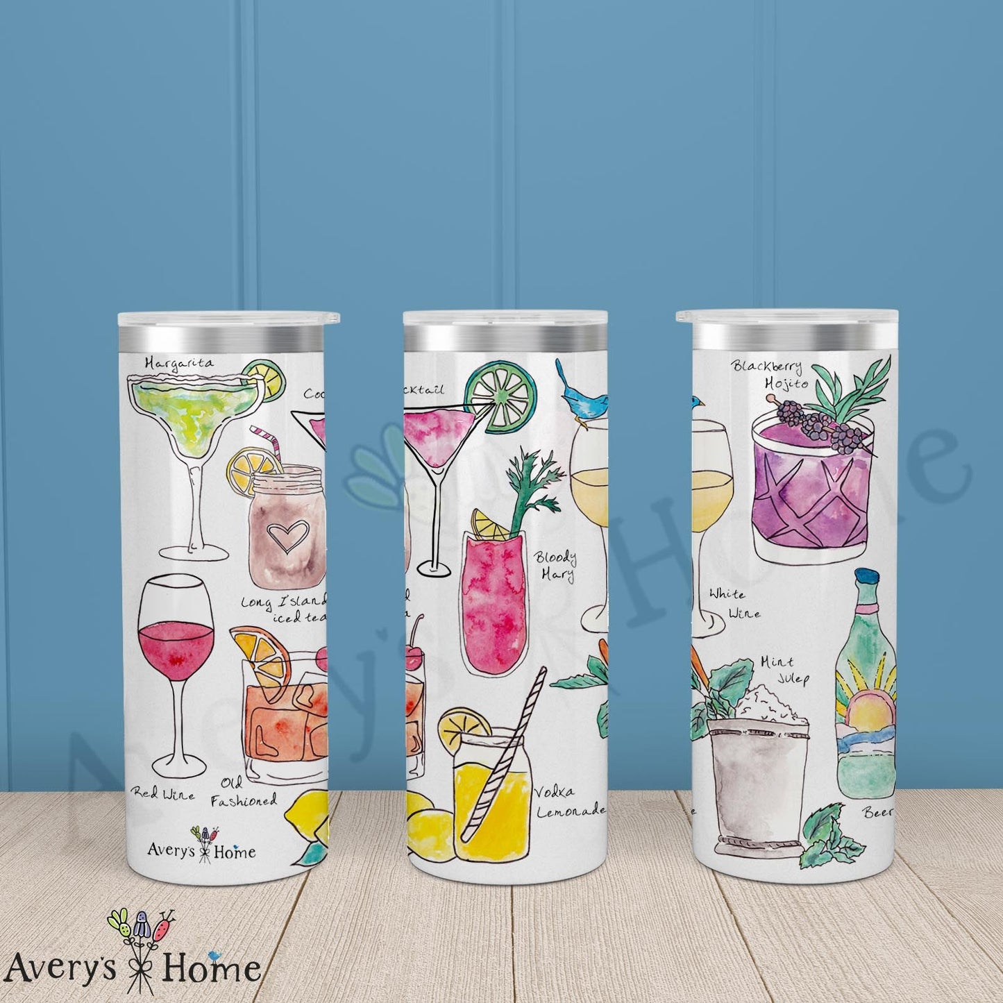 Favorite Cocktials 20oz Skinny Tumbler