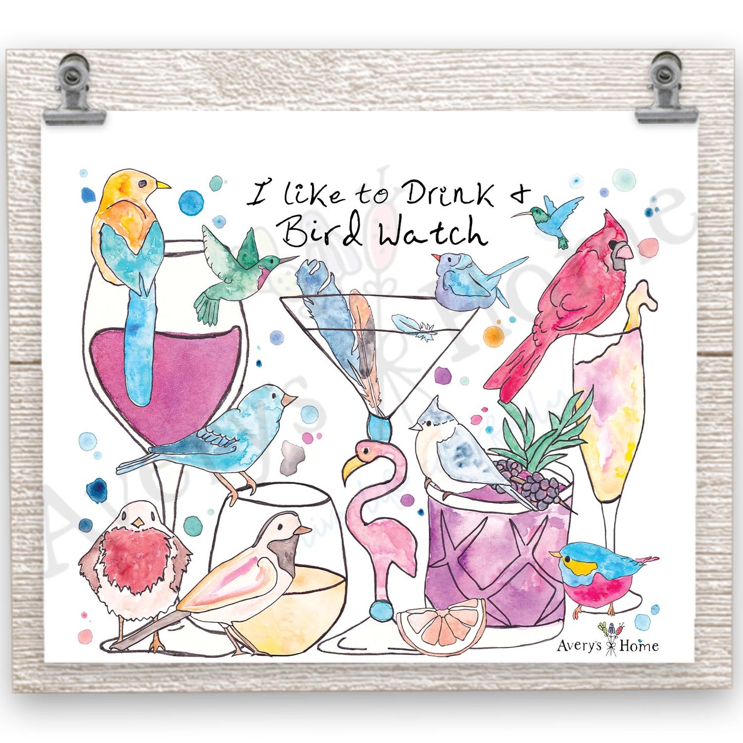I Like to Drink & Bird Watch 20 oz Tumbler