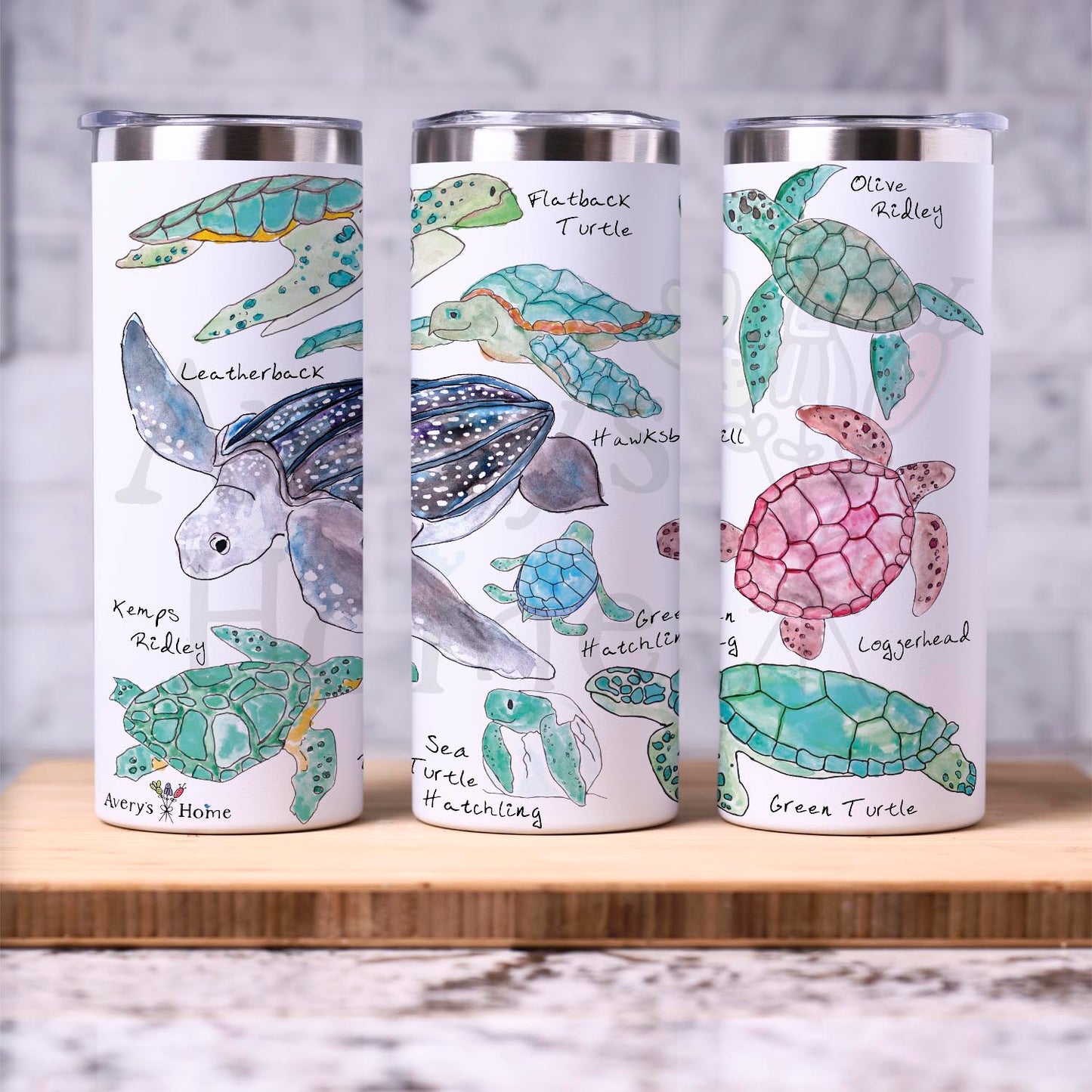 Sea Turtle Species 20 oz Tumbler