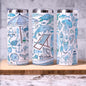 Blue Beach Day Memories 20 oz Tumbler