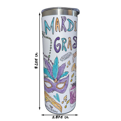 Mardi Gras Party 20 oz Tumbler
