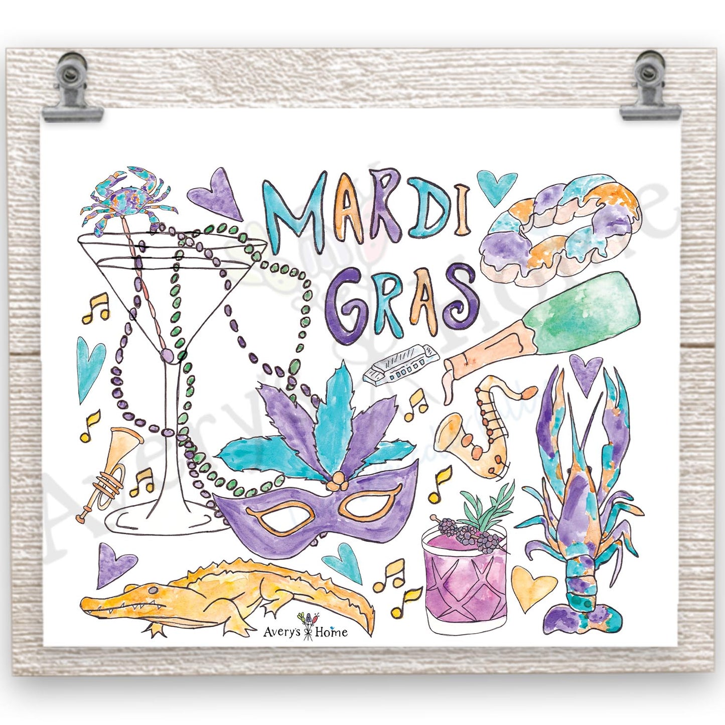 Mardi Gras Party 20 oz Tumbler