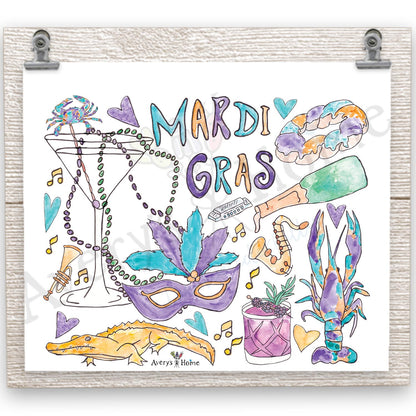 Mardi Gras Party 20 oz Tumbler