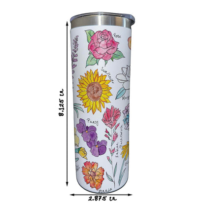Summer Flowers 20 oz Tumbler