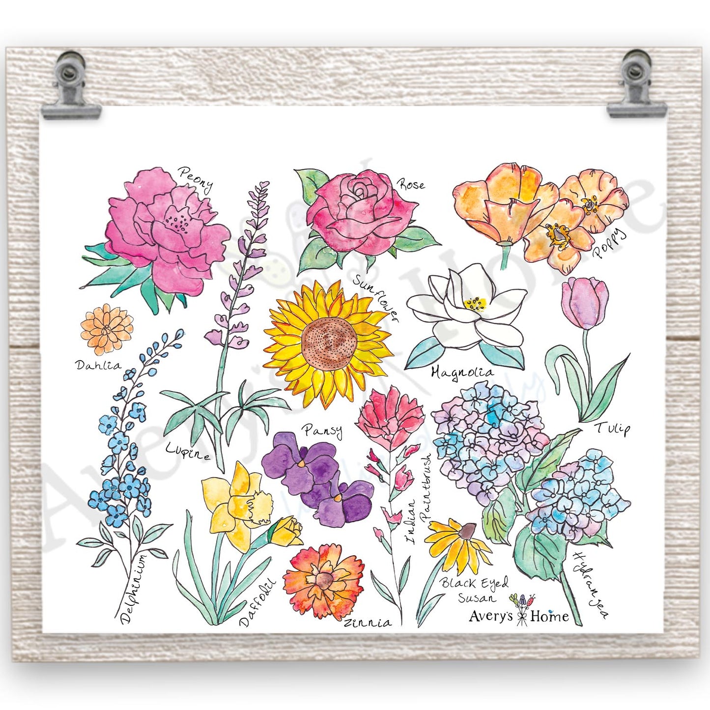 Summer Flowers 20 oz Tumbler