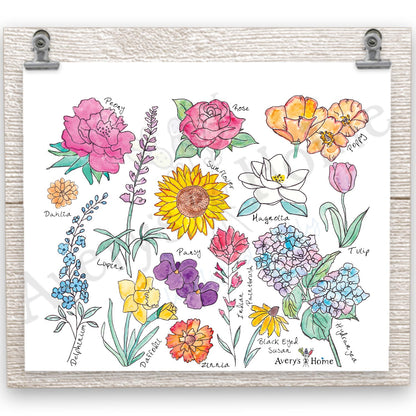 Summer Flowers 20 oz Tumbler