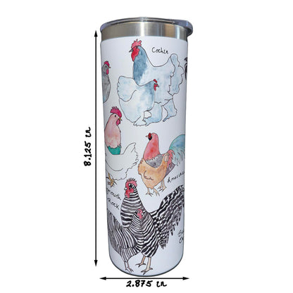 Chicken Breeds 20 oz Tumbler
