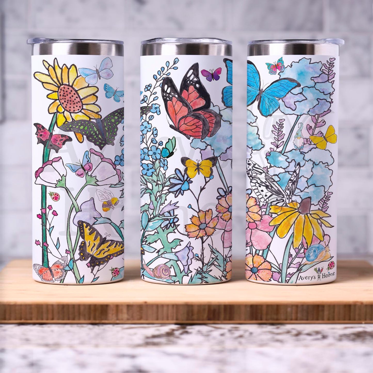 Butterfly Garden 20 oz Tumbler
