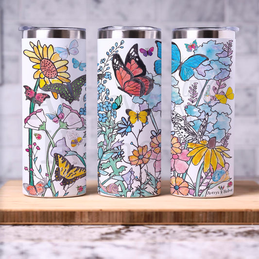 Butterfly Garden 20 oz Tumbler
