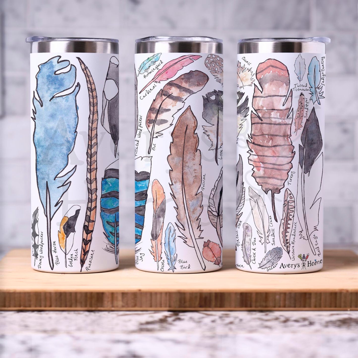 Bird Feathers Collection 20 oz Tumbler