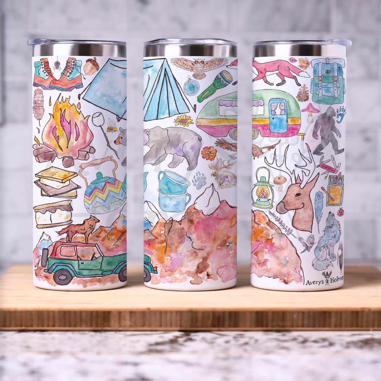 Mountains & Camping 20 oz Tumbler