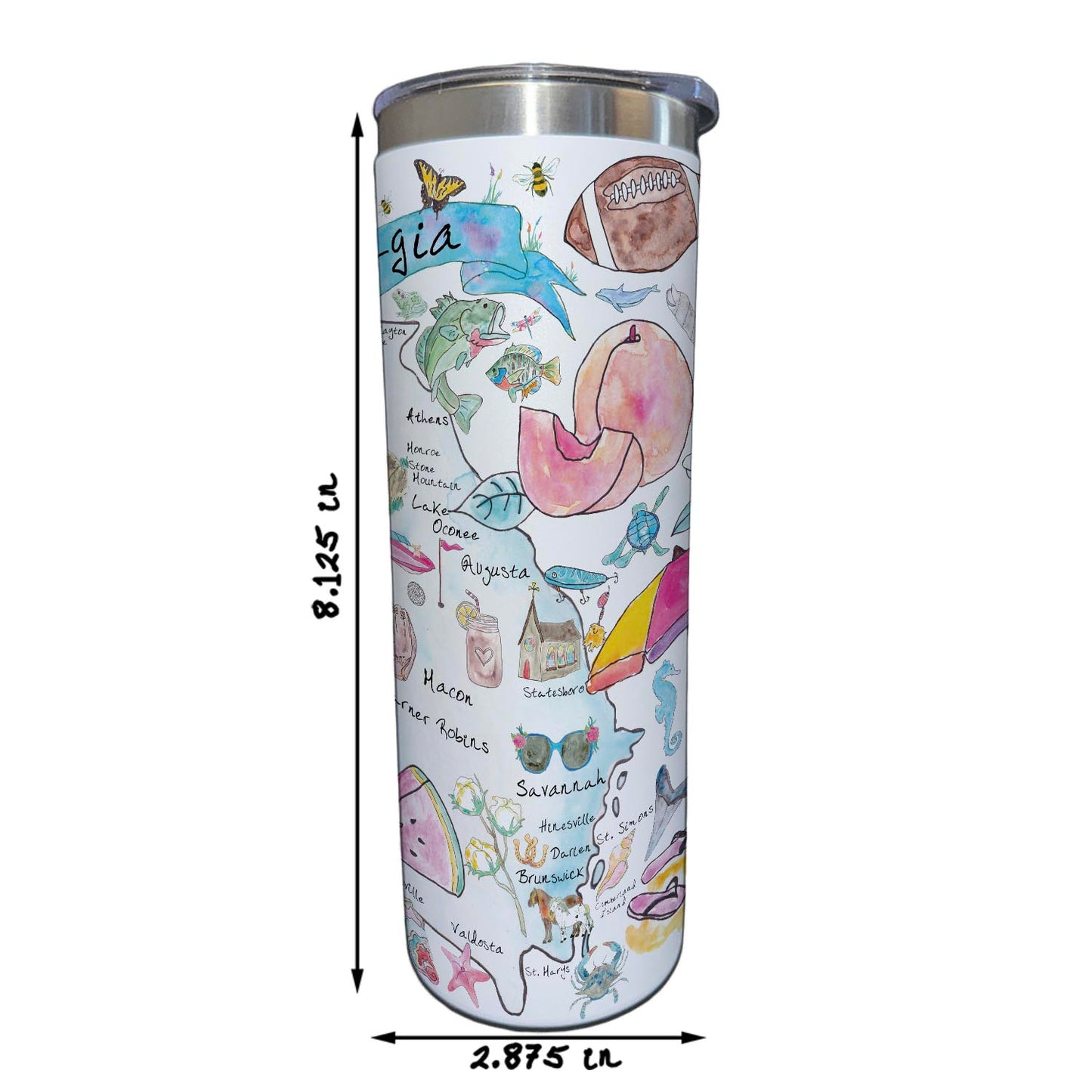 Georgia Map 20 oz Tumbler