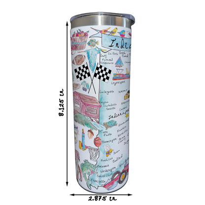 Indiana Map 20 oz Tumbler