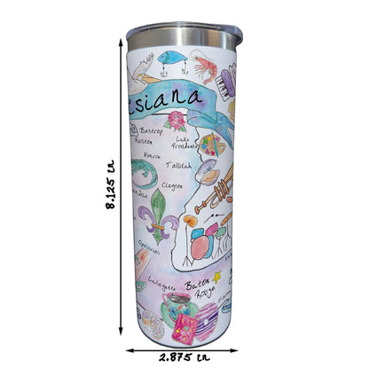 Louisiana Map 20 oz Tumbler