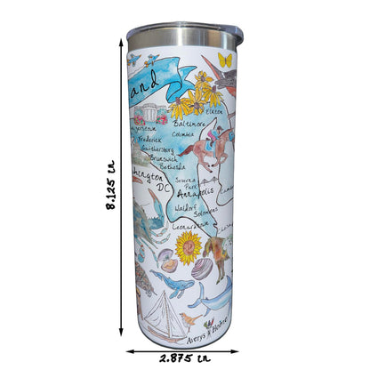 Maryland Map 20 oz Tumbler