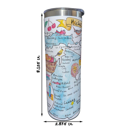 Michigan Map 20 oz Tumbler