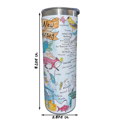 New Jersey Map  20 oz Tumbler