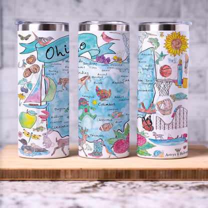 Ohio Map  20 oz Tumbler