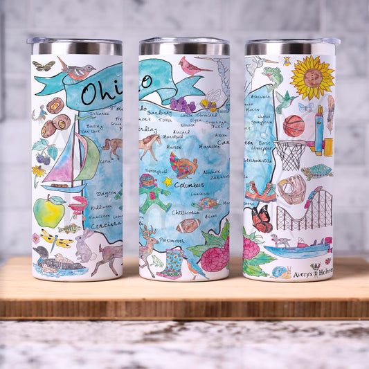 Ohio Map  20 oz Tumbler