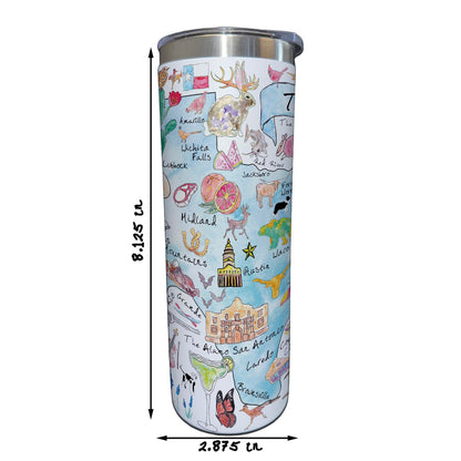Texas Map 20 oz Tumbler