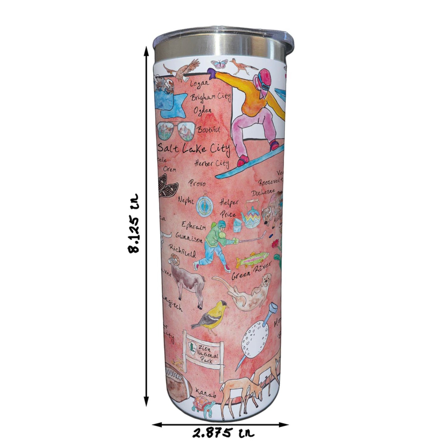 Utah Map  20 oz Tumbler