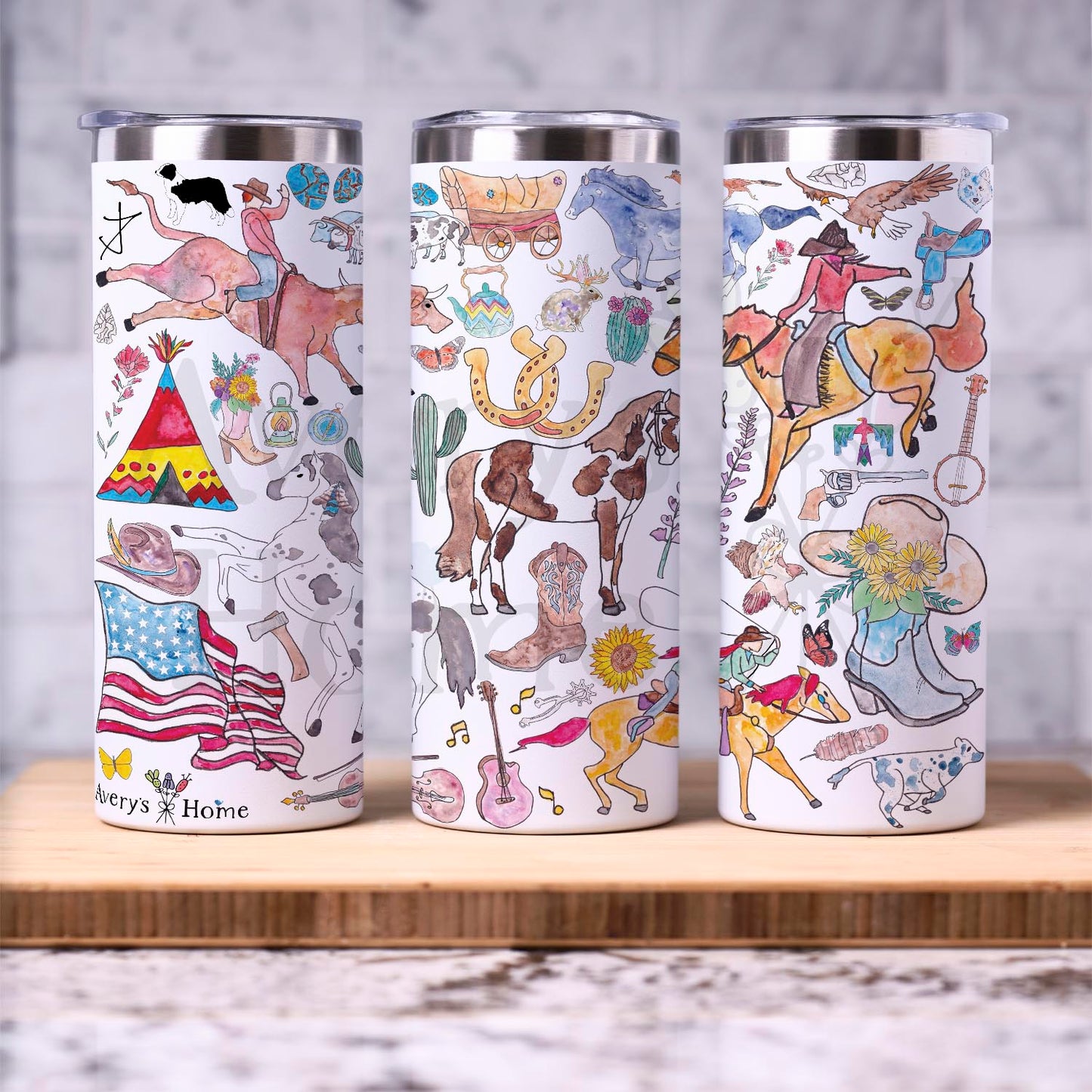 Western Rodeo 20 oz Tumbler