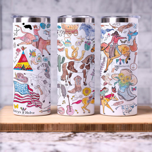 Western Rodeo 20 oz Tumbler