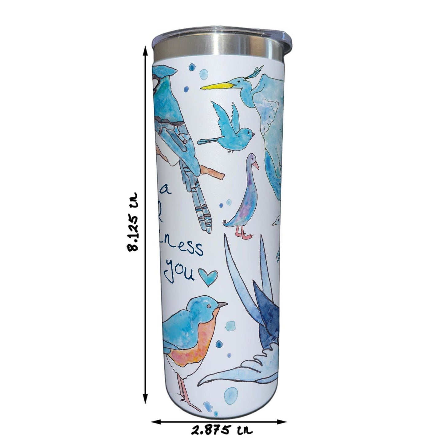 Blue Birds of Happiness 20 oz Tumbler