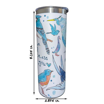 Blue Birds of Happiness 20 oz Tumbler