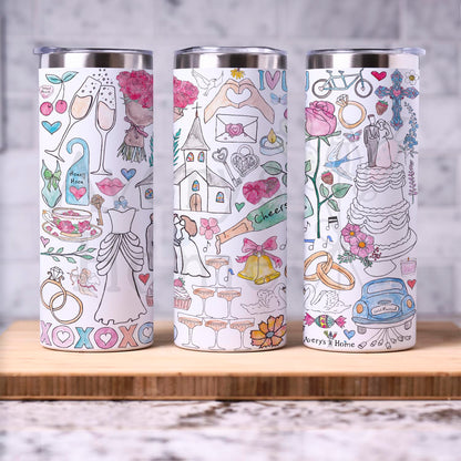 Wedding Day Celebration 20 oz Tumbler